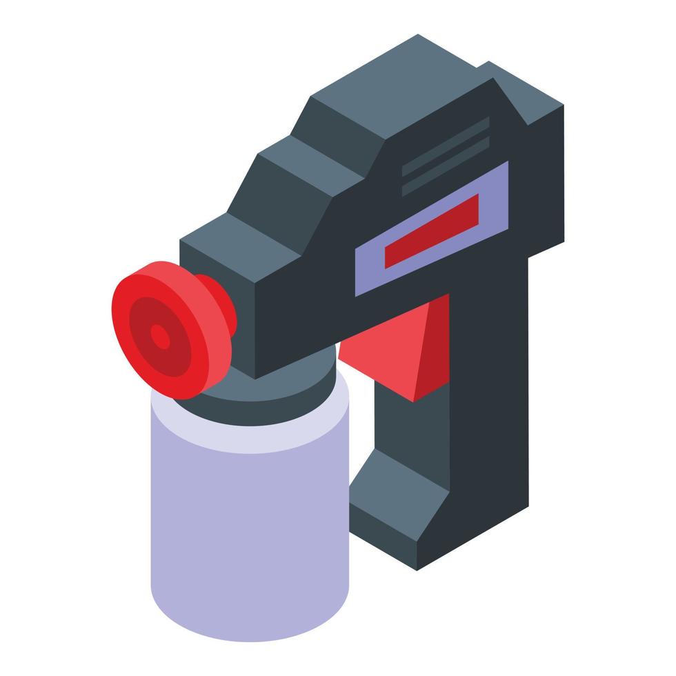 Cover sprayer icon isometric vector. Paint gun vector