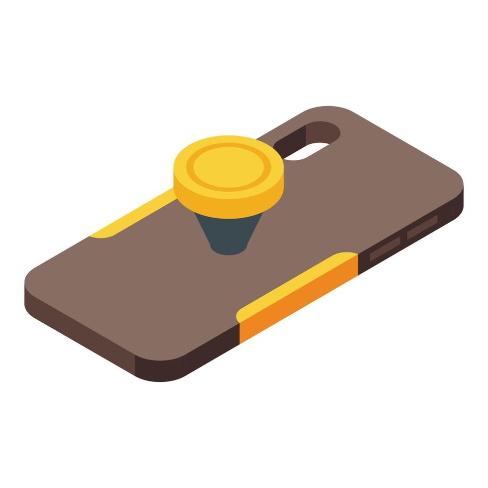 Magnetic smartphone case icon isometric vector. Phone cover vector