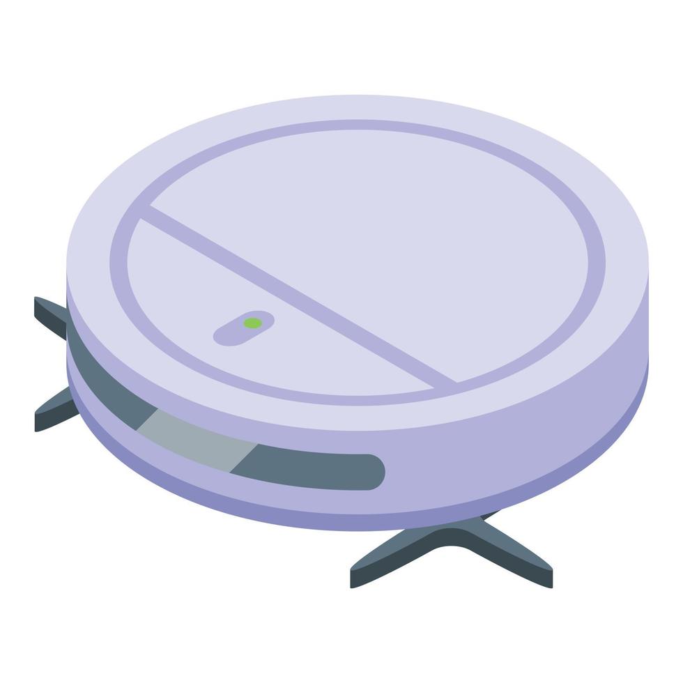 Robot vacuum cleaner icon isometric vector. Store electronic vector