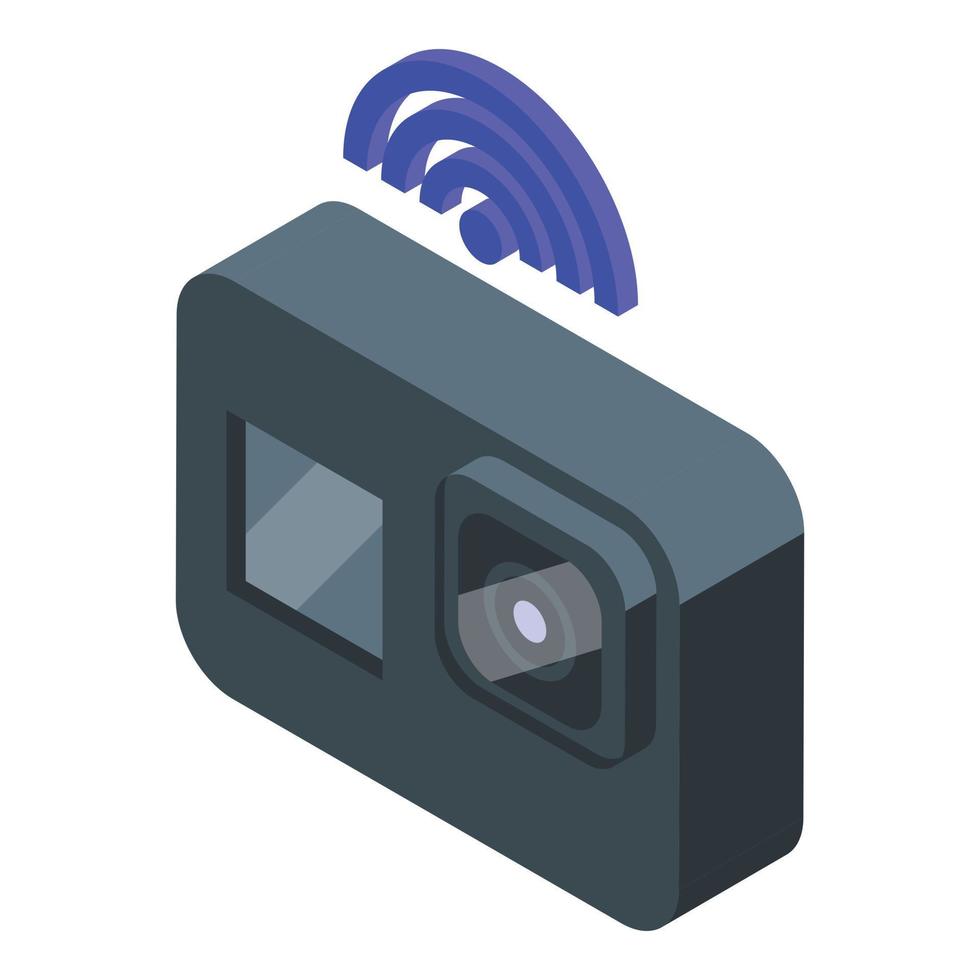 Action camera icon isometric vector. Shop retail vector