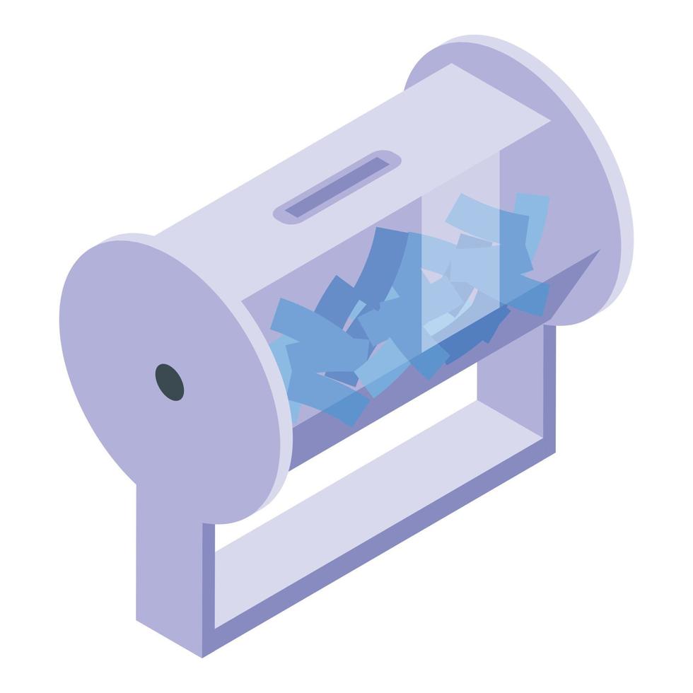 Sweepstake icon isometric vector. Lucky draw vector