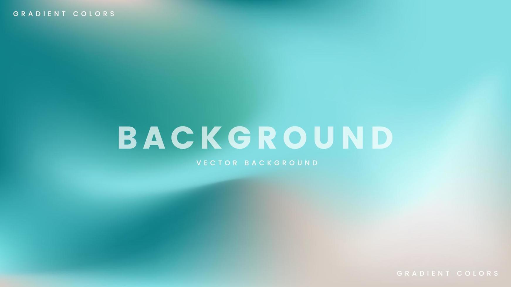 Background Aqua with Gradient Pastel Green Blue Cream Color vector