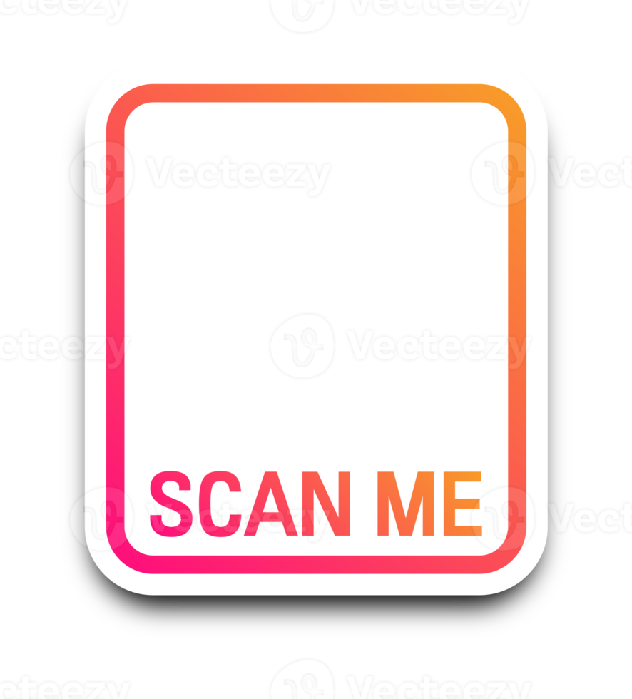 Scan qr code icon. Quick response code or QR code interface. Gradient qr code scanner design. png