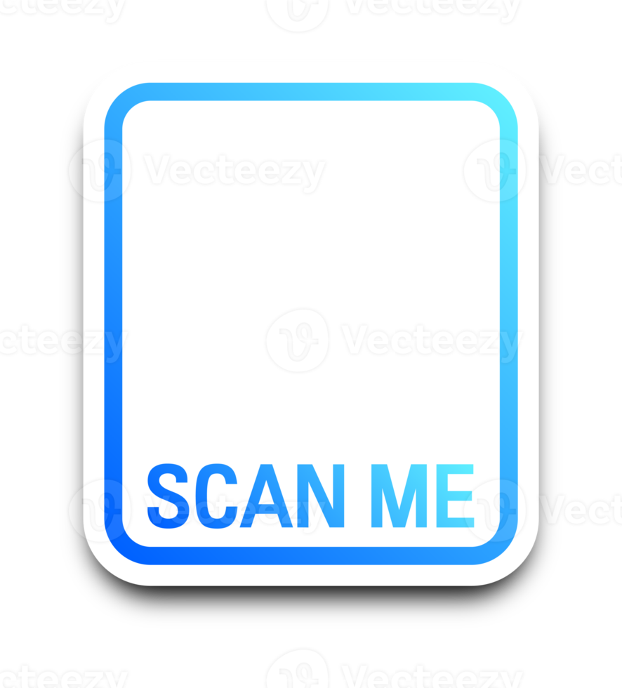 Scan qr code icon. Quick response code or QR code interface. Gradient qr code scanner design. png