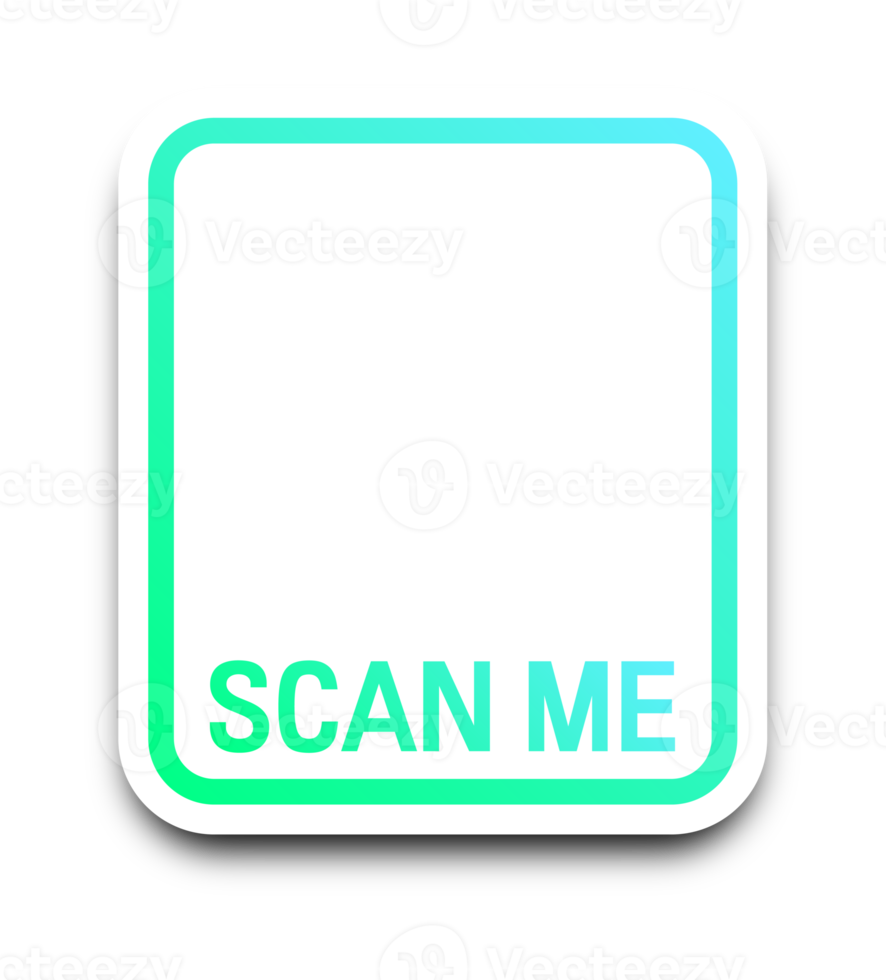 Scan qr code icon. Quick response code or QR code interface. Gradient qr code scanner design. png