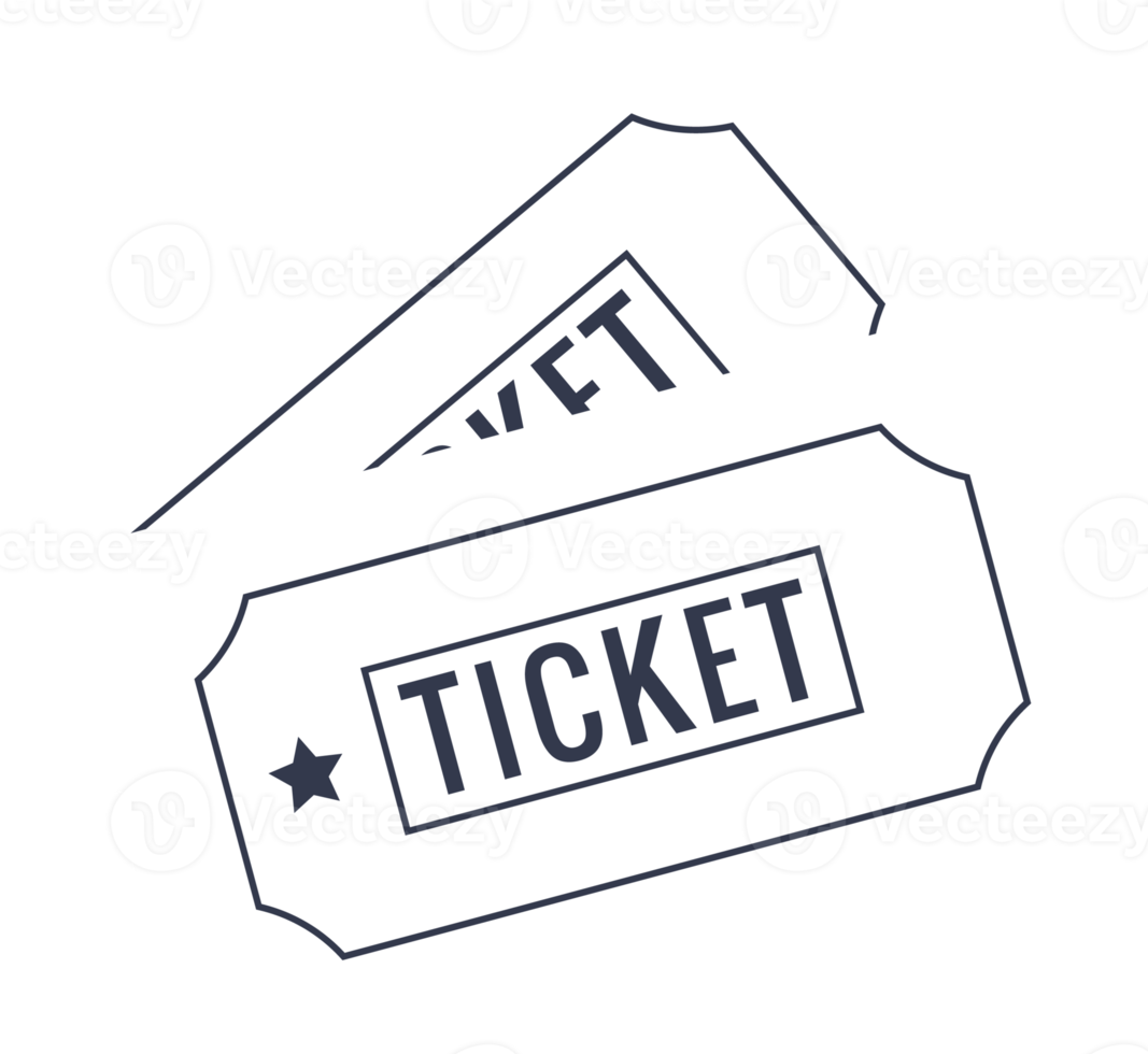 Ticket icon in white colors. Voucher signs illustration. png