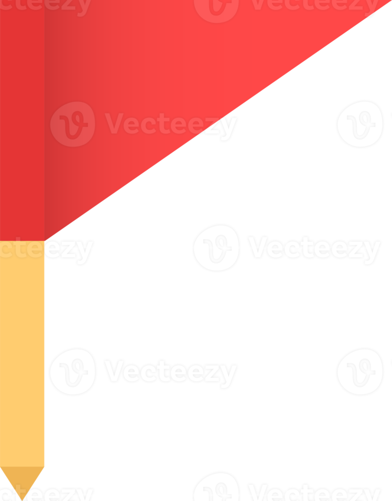 ilustração do ícone da bandeira vermelha. bandeiras vermelhas com sinais de pautas amarelas. png