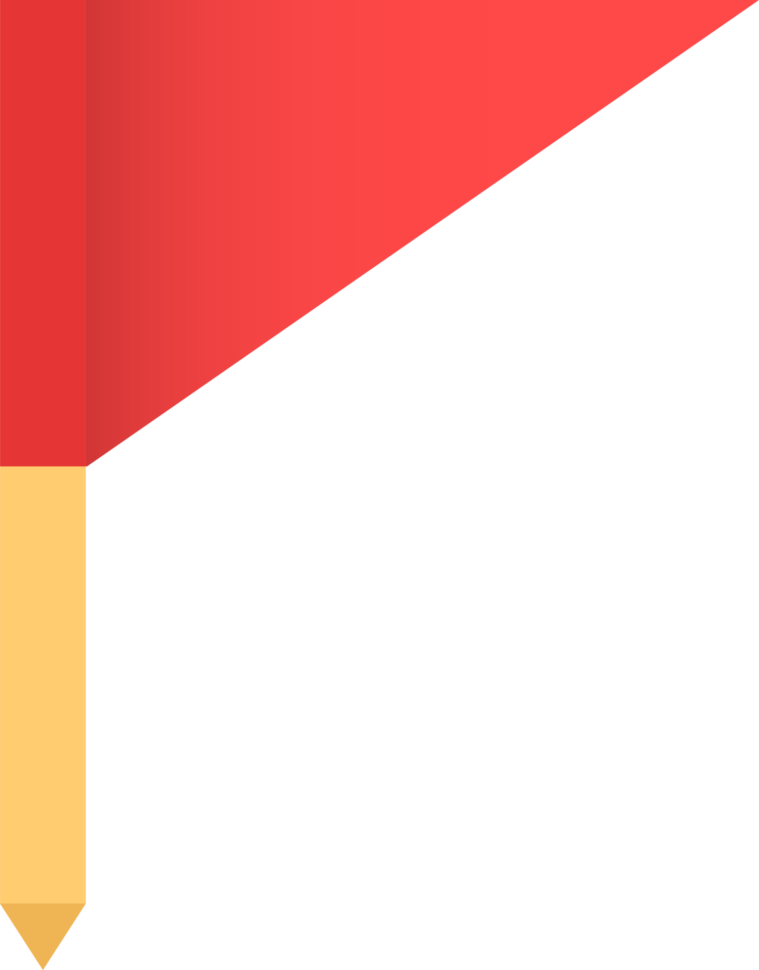 Red flag icon illustration. Red flags with yellow staves signs