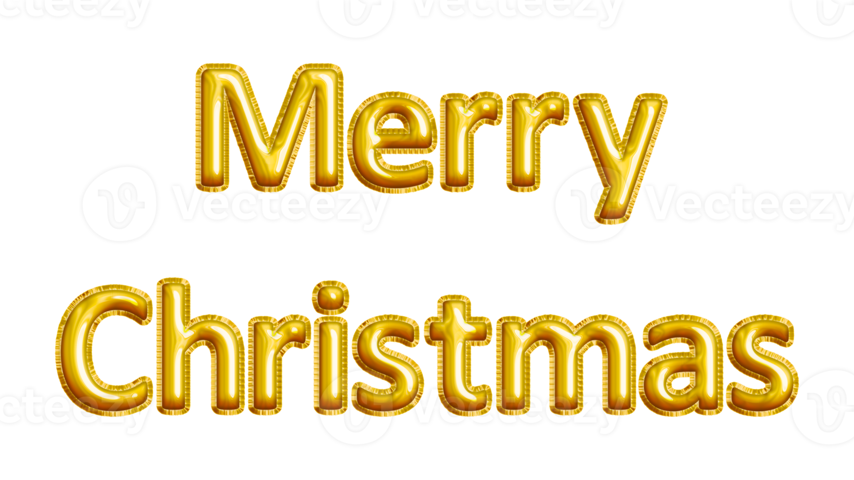 Realistic Merry Christmas Isolated Balloon Text Effect. You can use this asset for content like as Worship, Religius, Christian, Card, Party, Anniversary, Education, Carnival, Celebrate, and anymore png