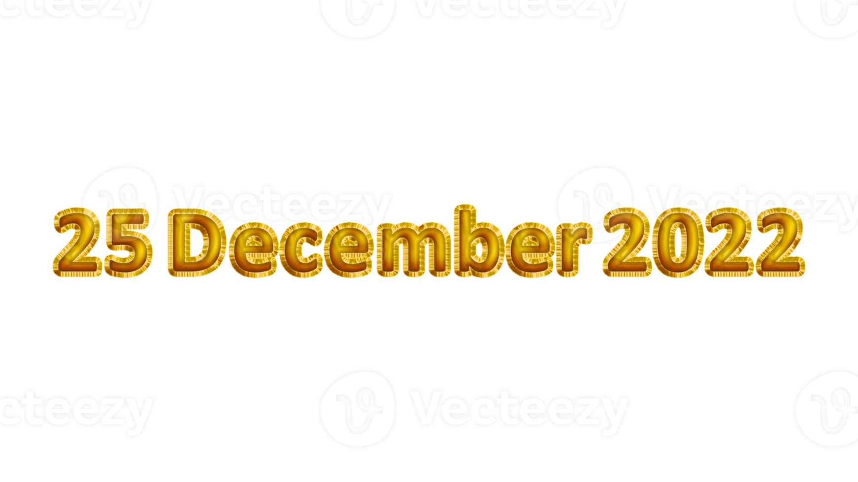 realista 25 de diciembre de 2022 efecto de texto de globo aislado. puede usar este activo para celebrar, decoración digital, aniversario, tarjeta de felicitación, pancarta, folleto, festival, evento, invitación. png