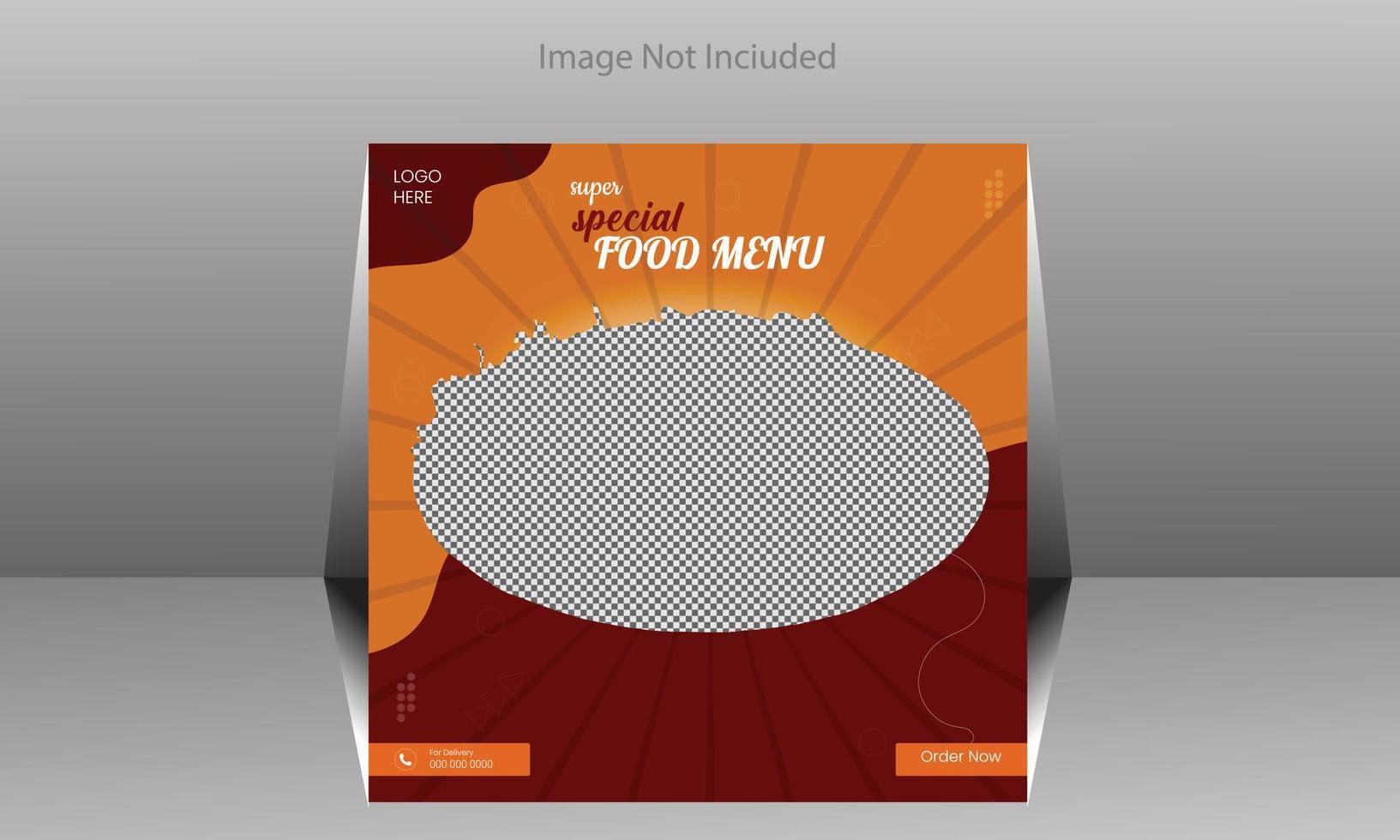 Special design food menu vector