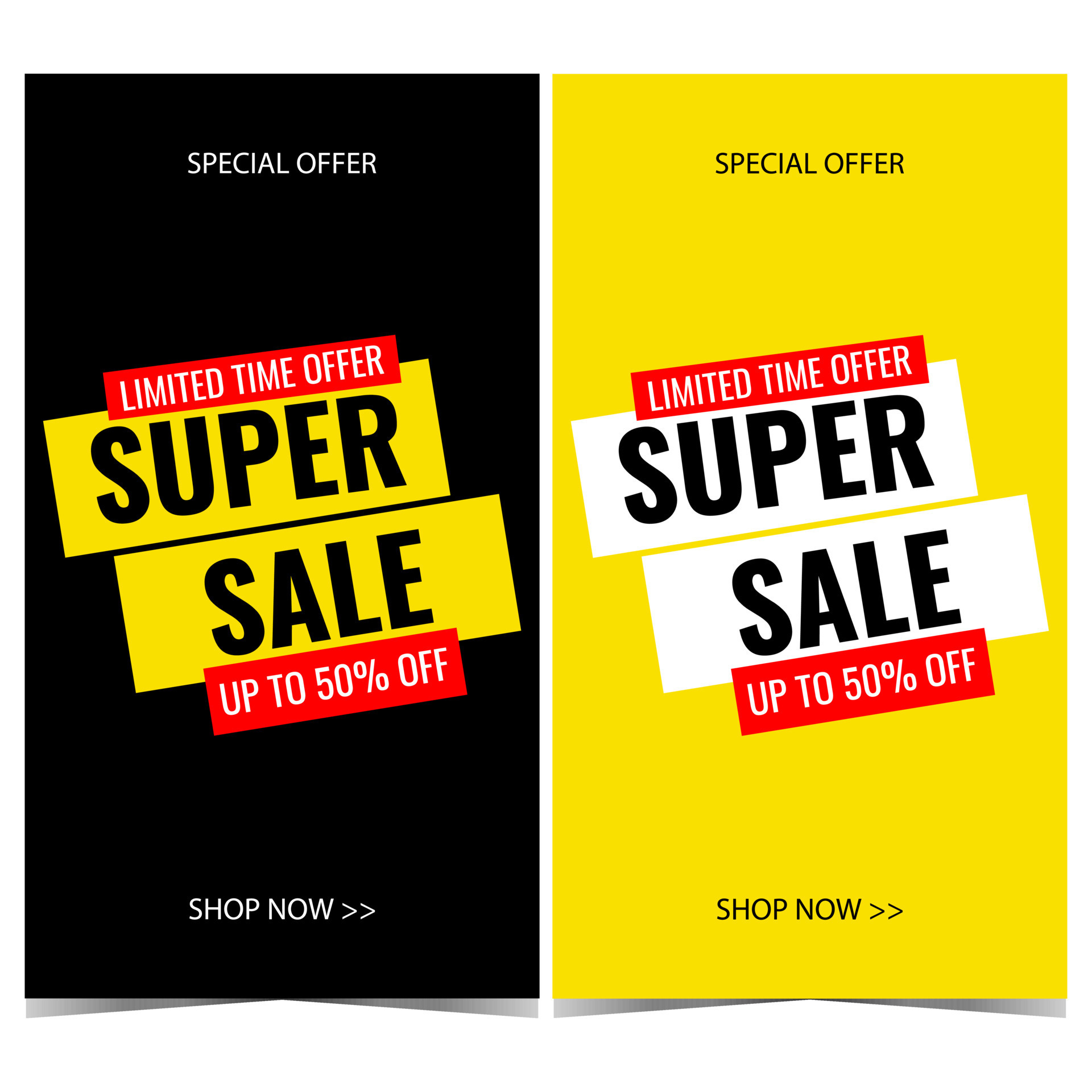 Vector Banner For Super Sale Promotion Discount And Sale Poster Flyer 