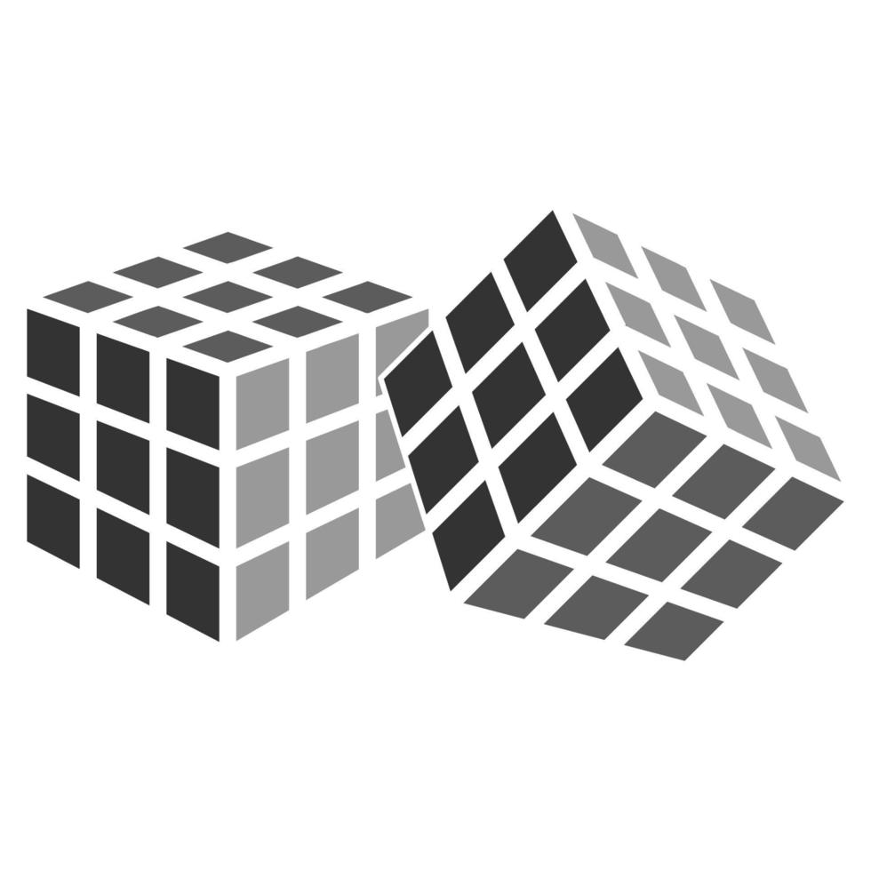 rubik cube vector element