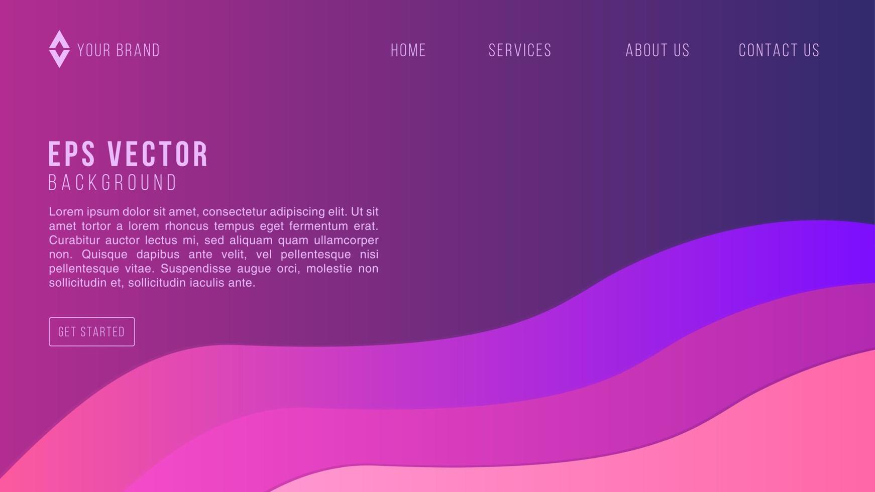 diseño web de corte de papel degradado púrpura fondo abstracto eps 10 vector para sitio web, página de inicio, página de inicio, página web