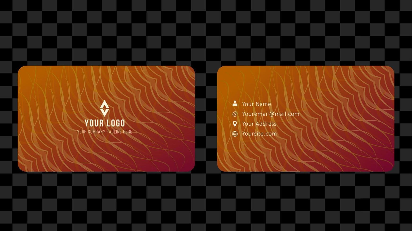 Brown Pattern Name Card and Business Card Template Design Abstract Background EPS 10 Vector