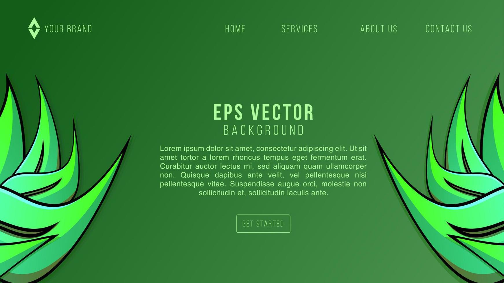 diseño web de hoja verde fondo abstracto limonada eps 10 vector para sitio web, página de inicio, página de inicio, página web, plantilla web