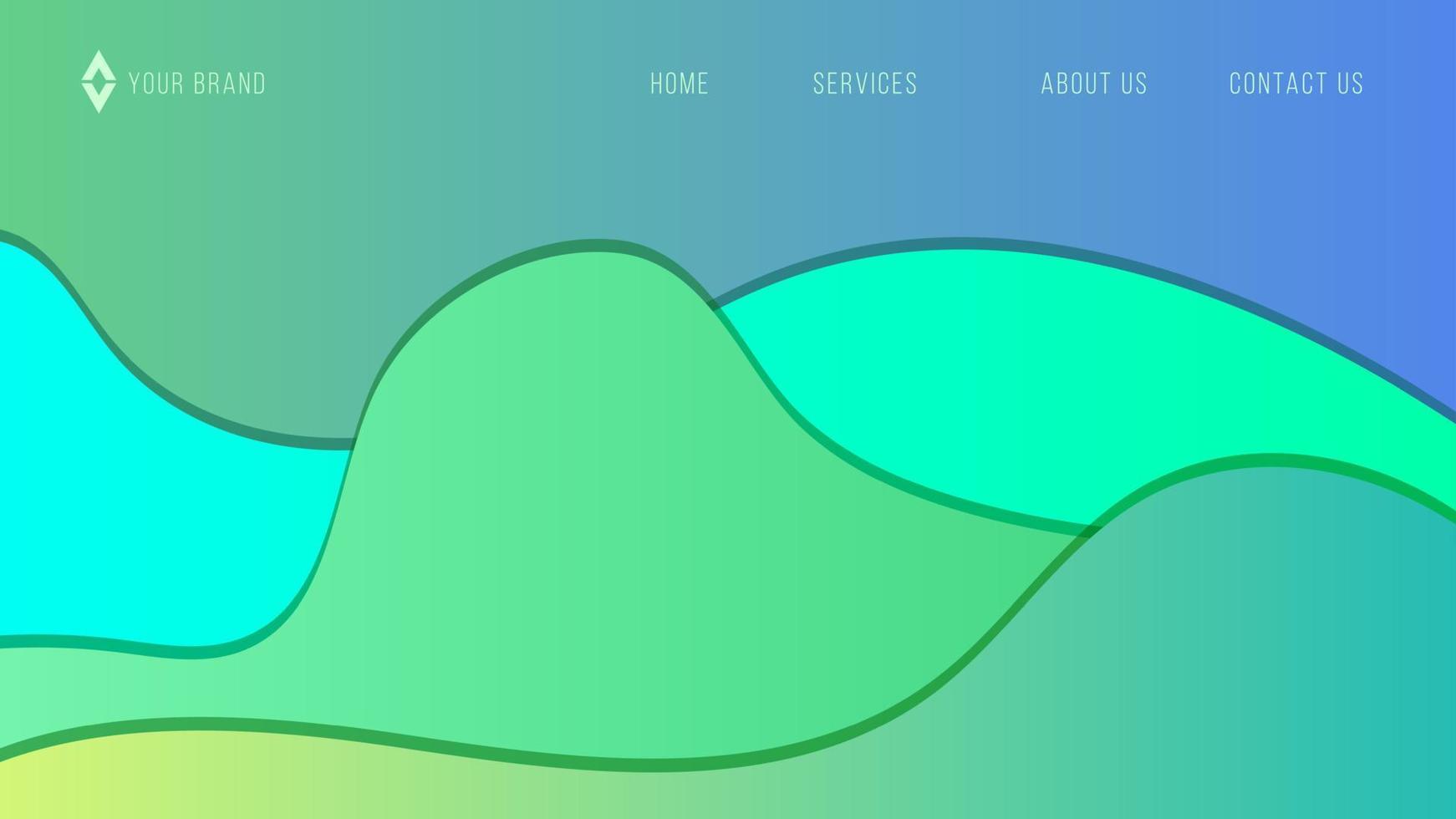 Green Web Design Abstract Background Lemonade EPS 10 Vector For Website, Landing Page, Home Page, Web Page, Web Template