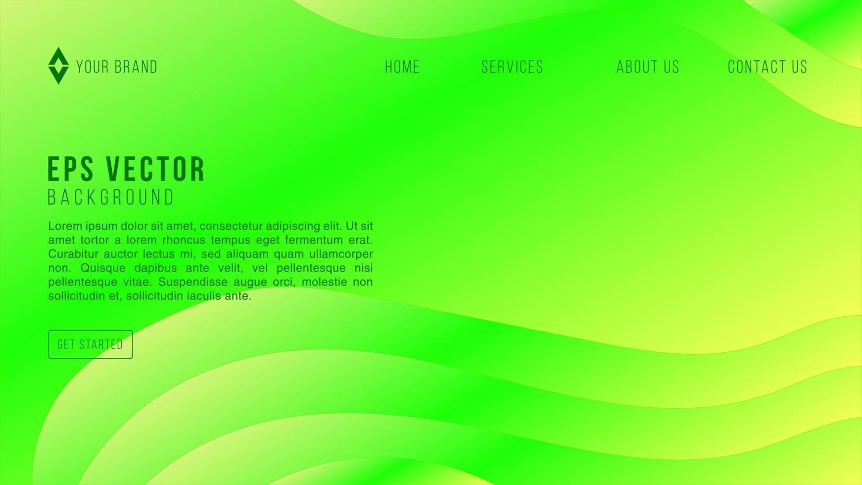 Green Papercut Web Design Abstract Background EPS 10 Vector For Website, Landing Page, Home Page, Web Page