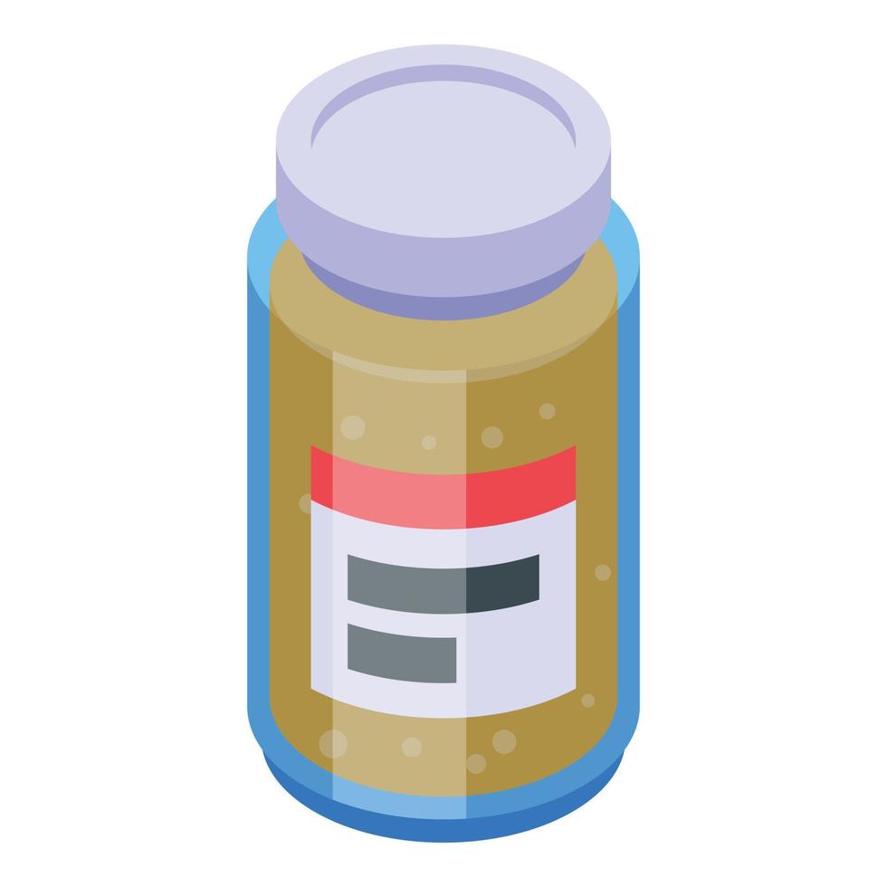 Wax bottle icon isometric vector. Aroma spa vector