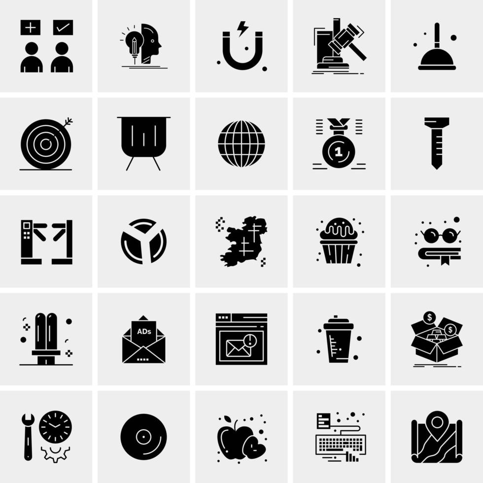 25 Universal Business Icons Vector Creative Icon Illustration to use in web and Mobile Related project