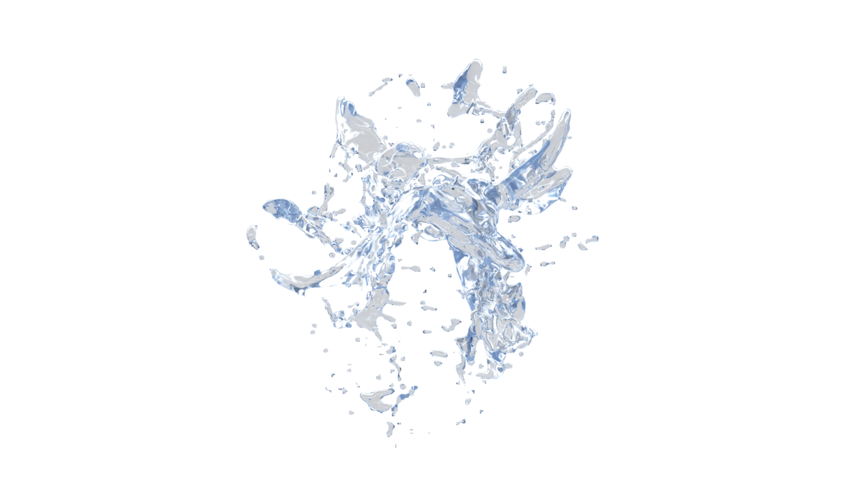 3d realistic water splashing round frame, aqua, clear liquid splash.  PNG alpha channel.