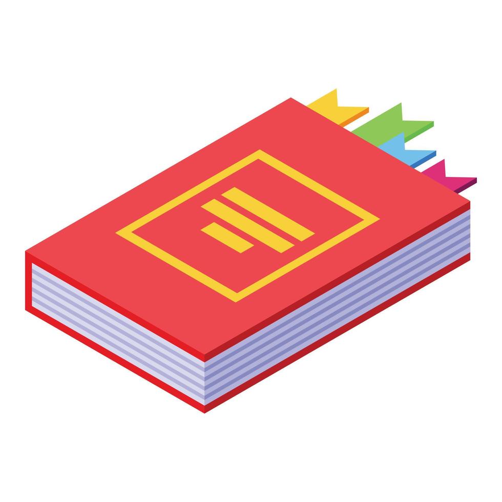 Book content icon isometric vector. Social media vector