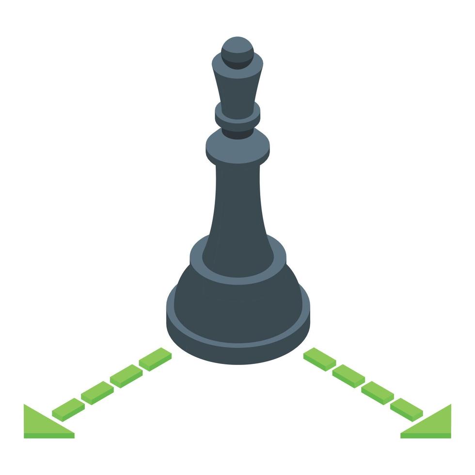 Strategy move icon isometric vector. Media plan vector