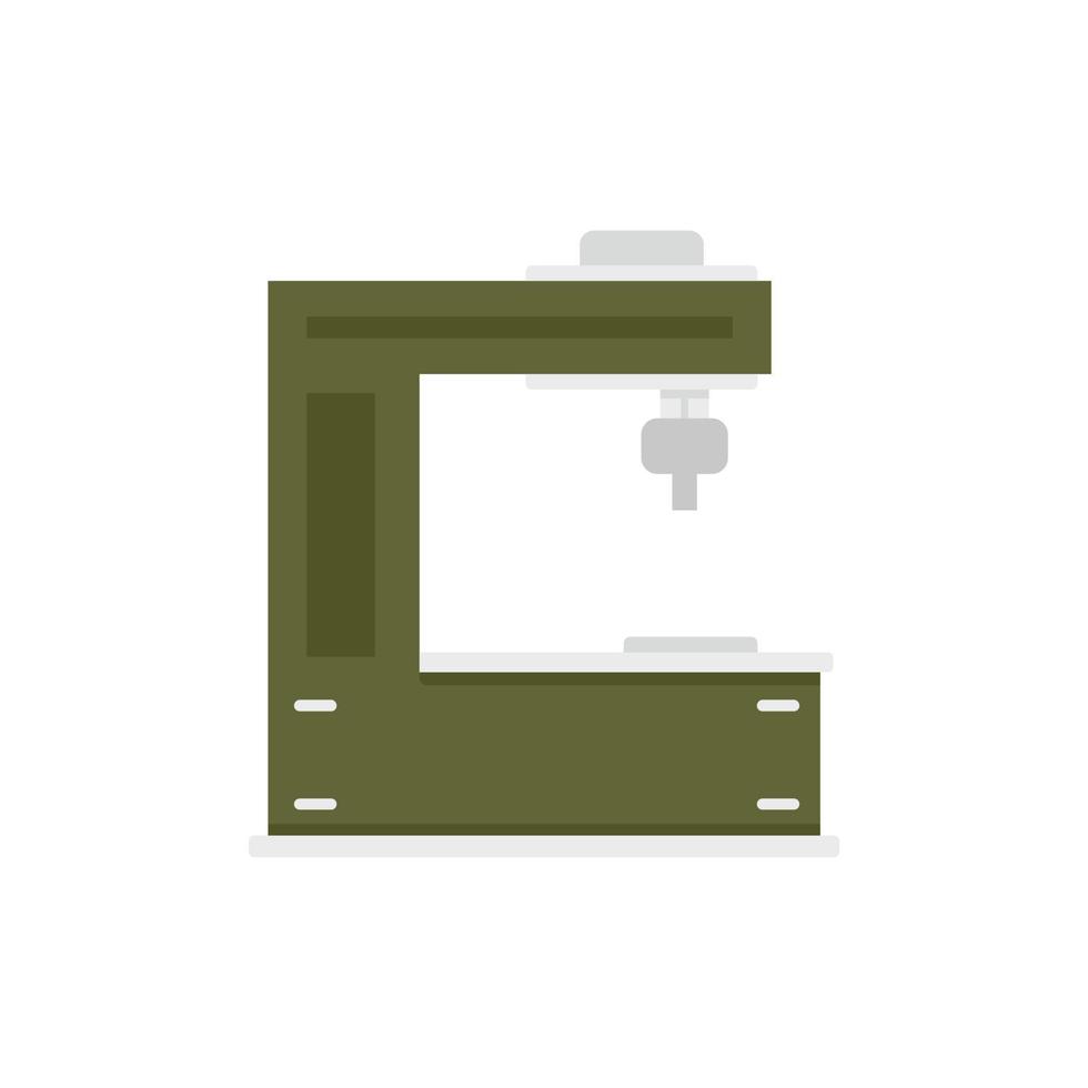 Cutter milling machine icon flat isolated vector