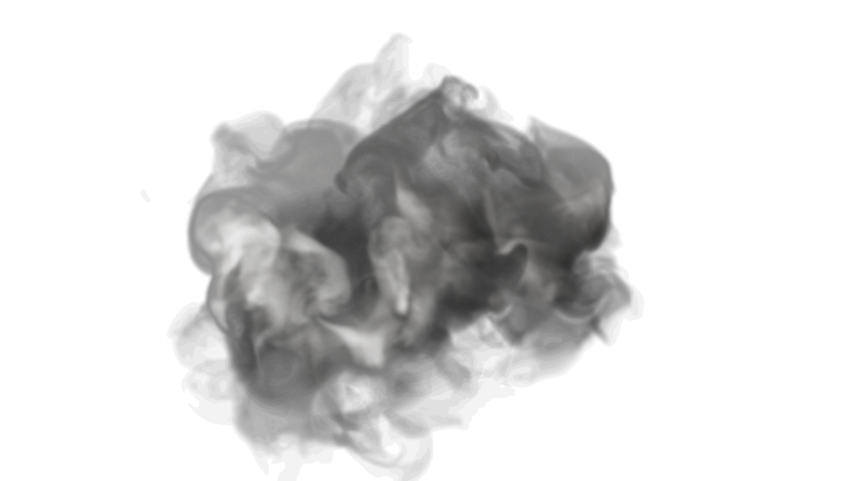 Smoke design. PNG alpha channel.