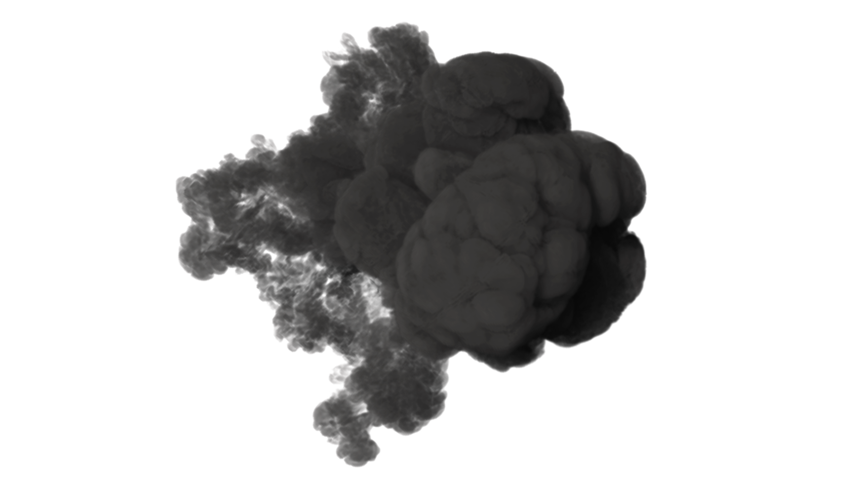 Smoke design. PNG alpha channel.