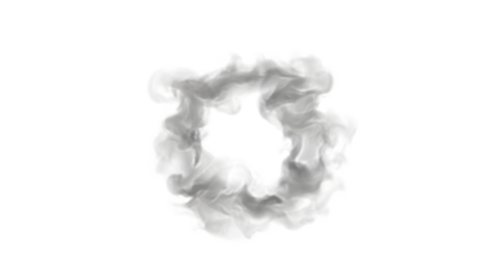 Smoke explode design. PNG alpha.