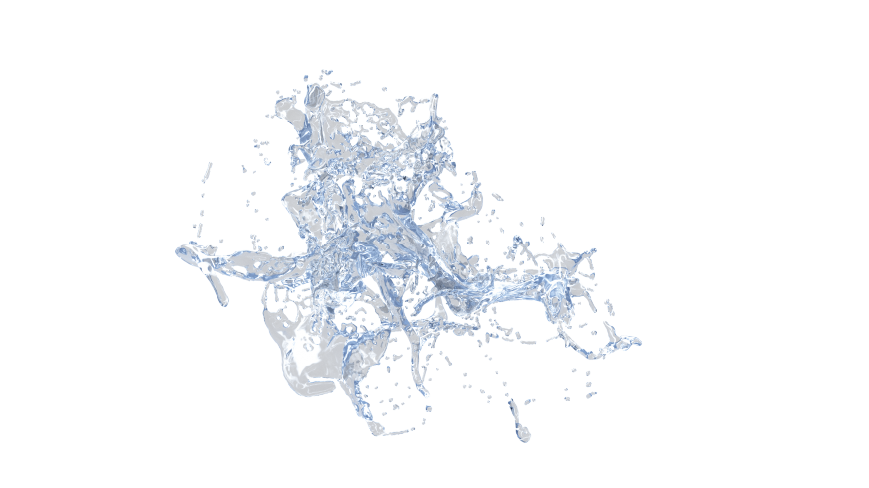 3D realistisches Wasser spritzt runden Rahmen, Aqua, klares Flüssigkeitsspritzen. png Alphakanal.