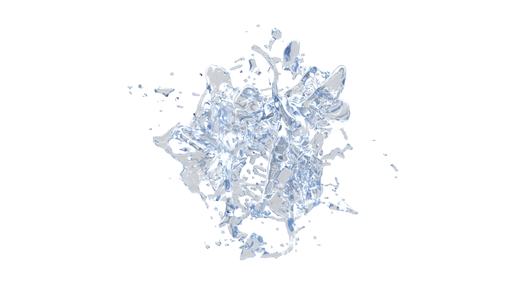 3d realistic water splashing round frame, aqua, clear liquid splash.  PNG alpha channel.