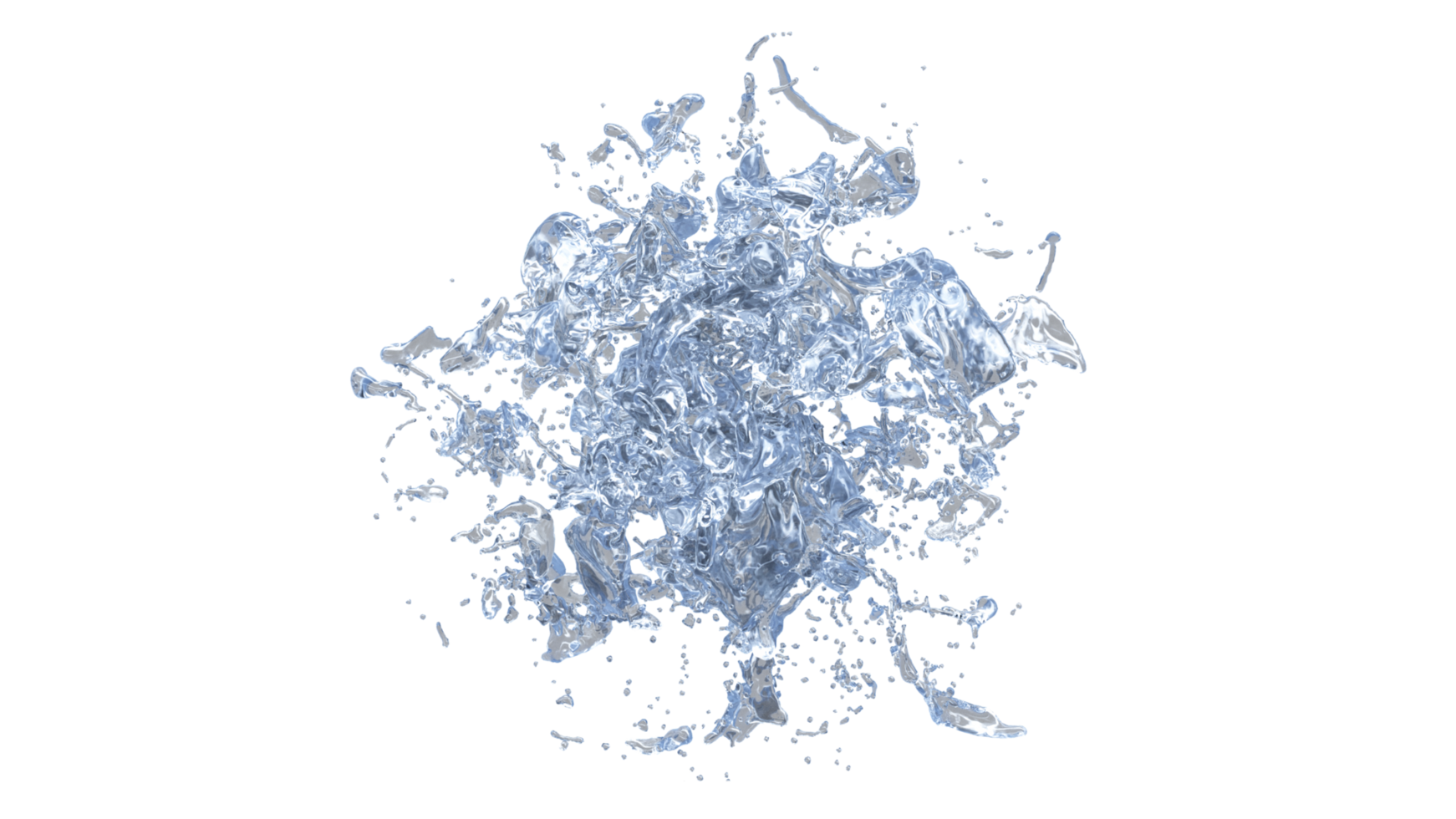 3d realistic water splashing round frame, aqua, clear liquid splash.  PNG alpha channel.