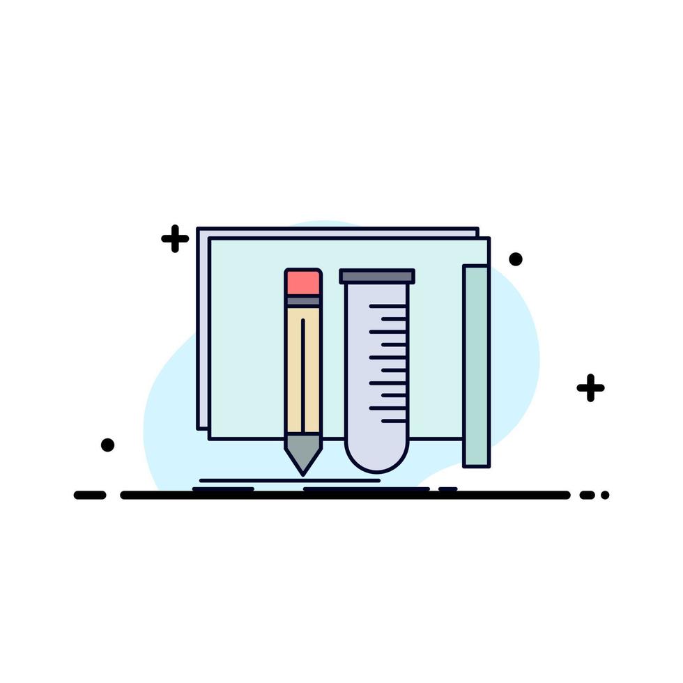 build equipment fab lab tools Flat Color Icon Vector