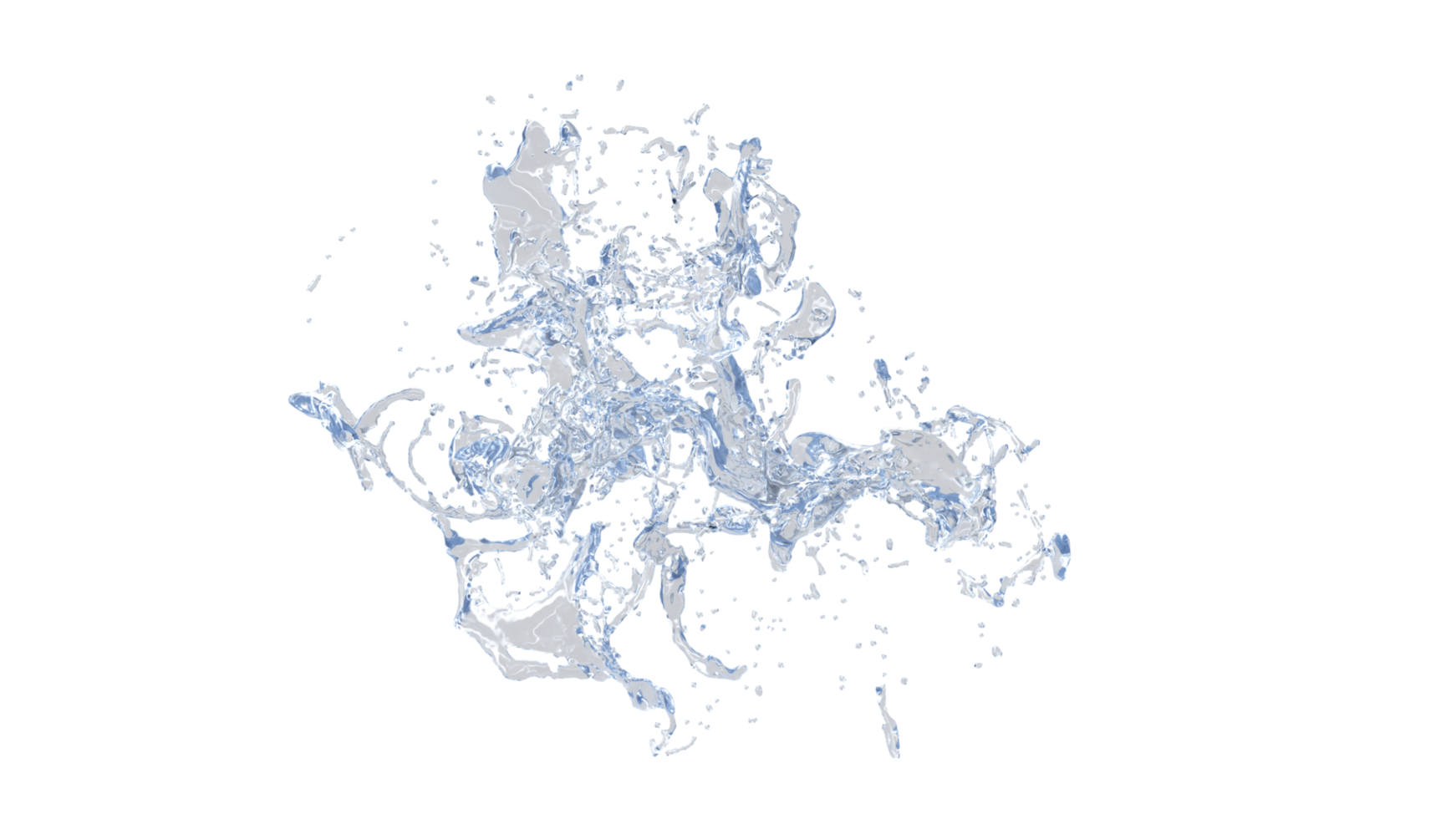3D realistisches Wasser spritzt runden Rahmen, Aqua, klares Flüssigkeitsspritzen. png Alphakanal.