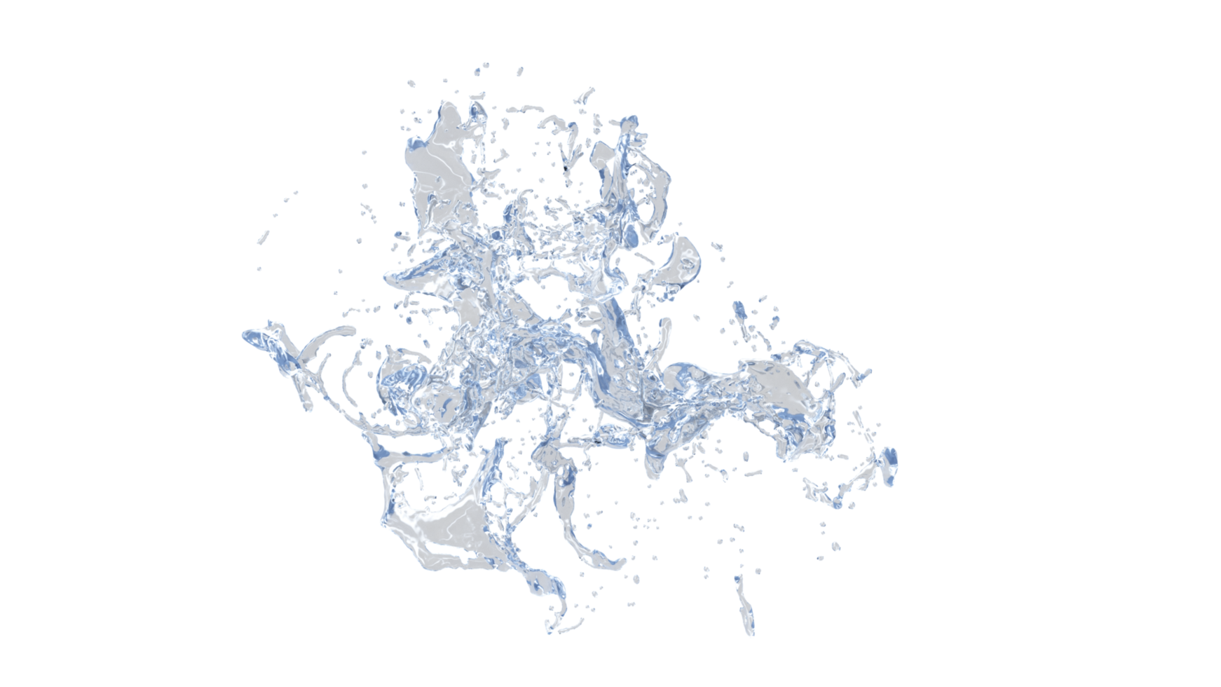 3d realistico acqua spruzzi il giro telaio, acqua, chiaro liquido spruzzata. png alfa canale.