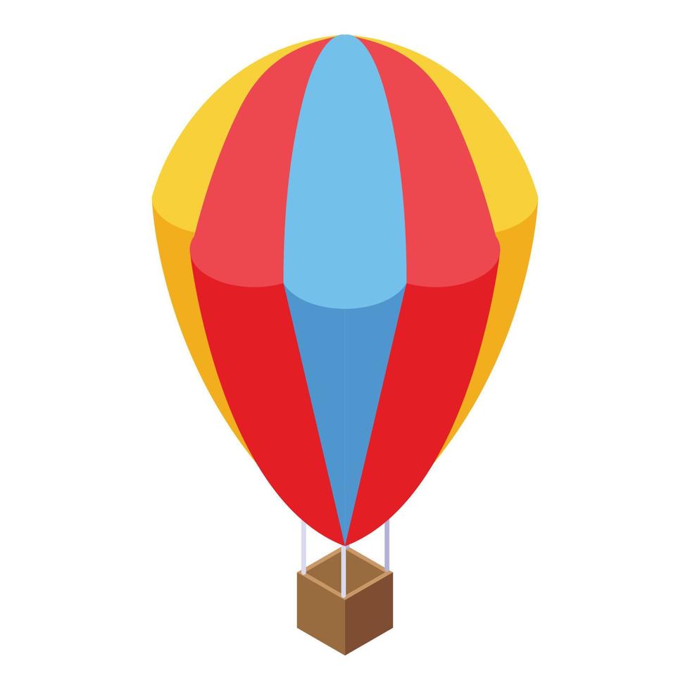 Trip balloon icon isometric vector. World travel vector