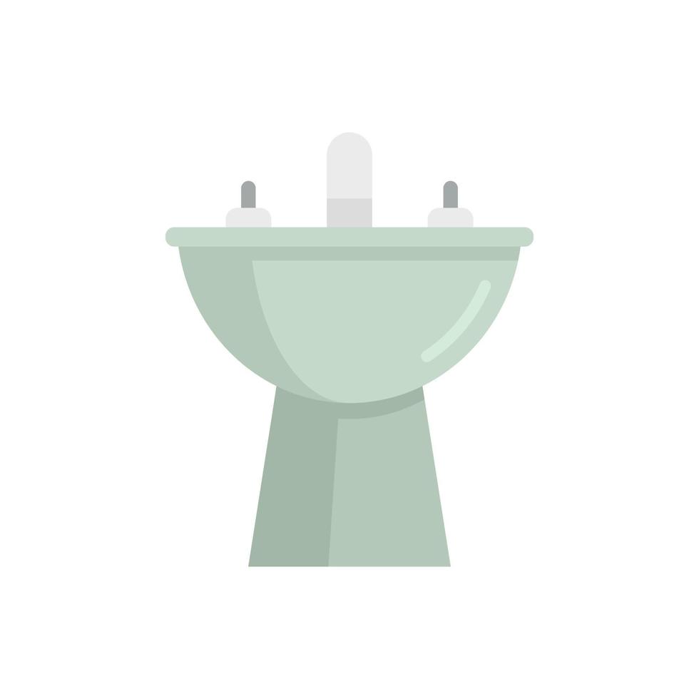 Equipment bidet icon flat isolated vector