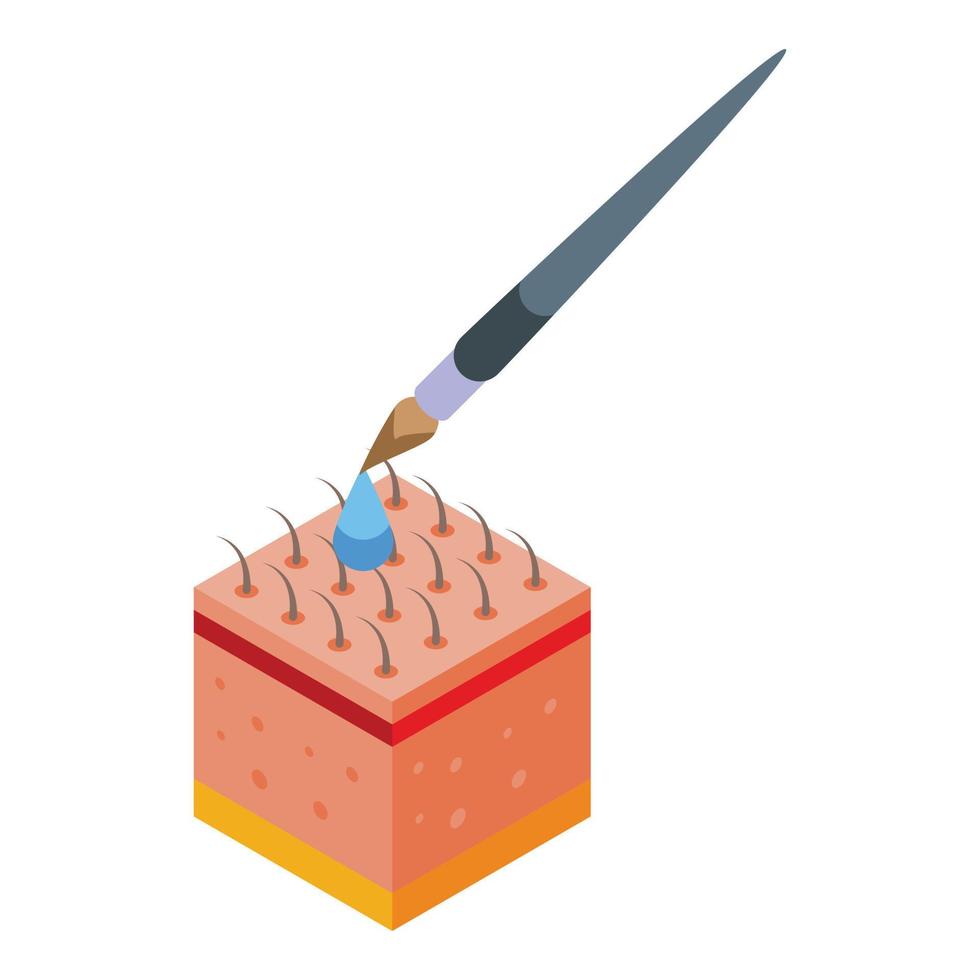 Wax therapy icon isometric vector. Aromatic fire vector