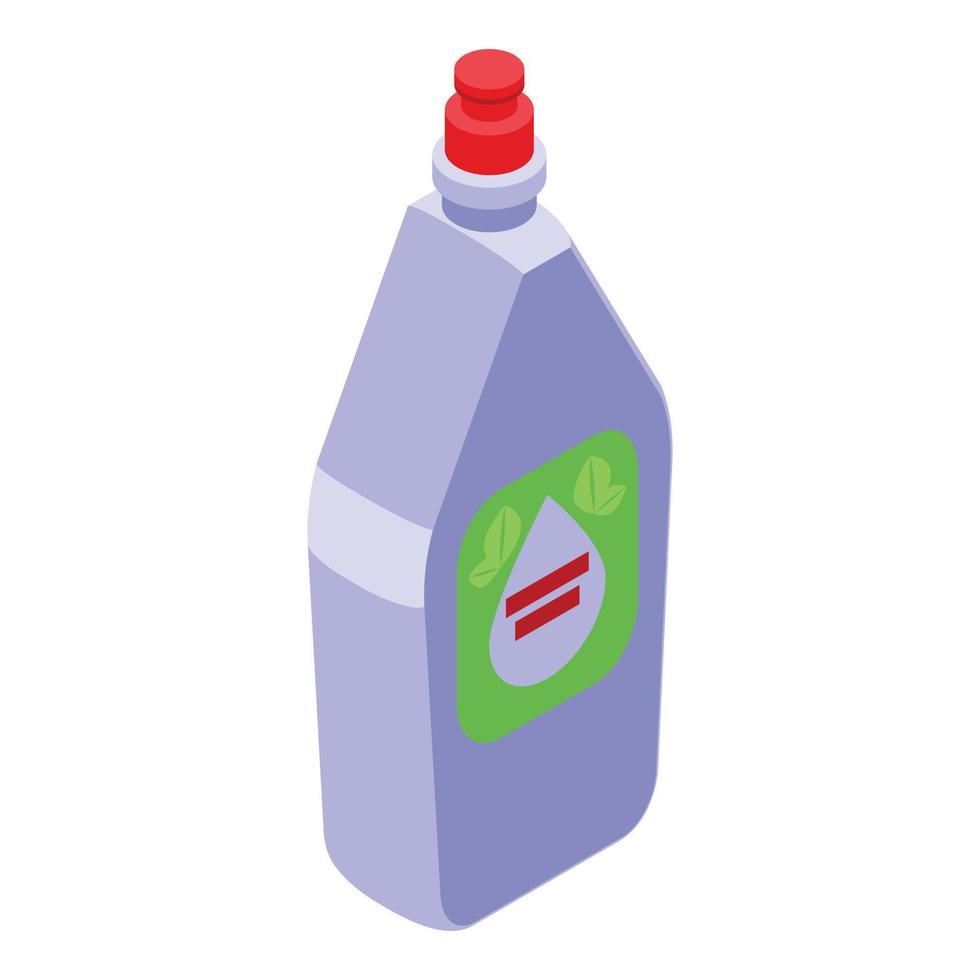 Product detergent icon isometric vector. Lemon container vector