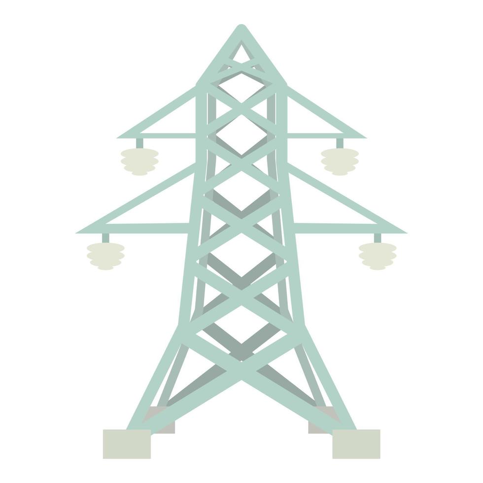Electric pole icon, cartoon style vector