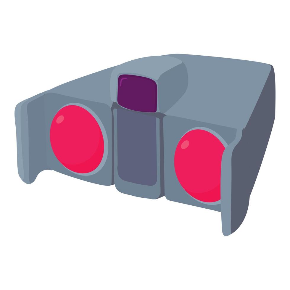 Binoculars icon, cartoon style vector