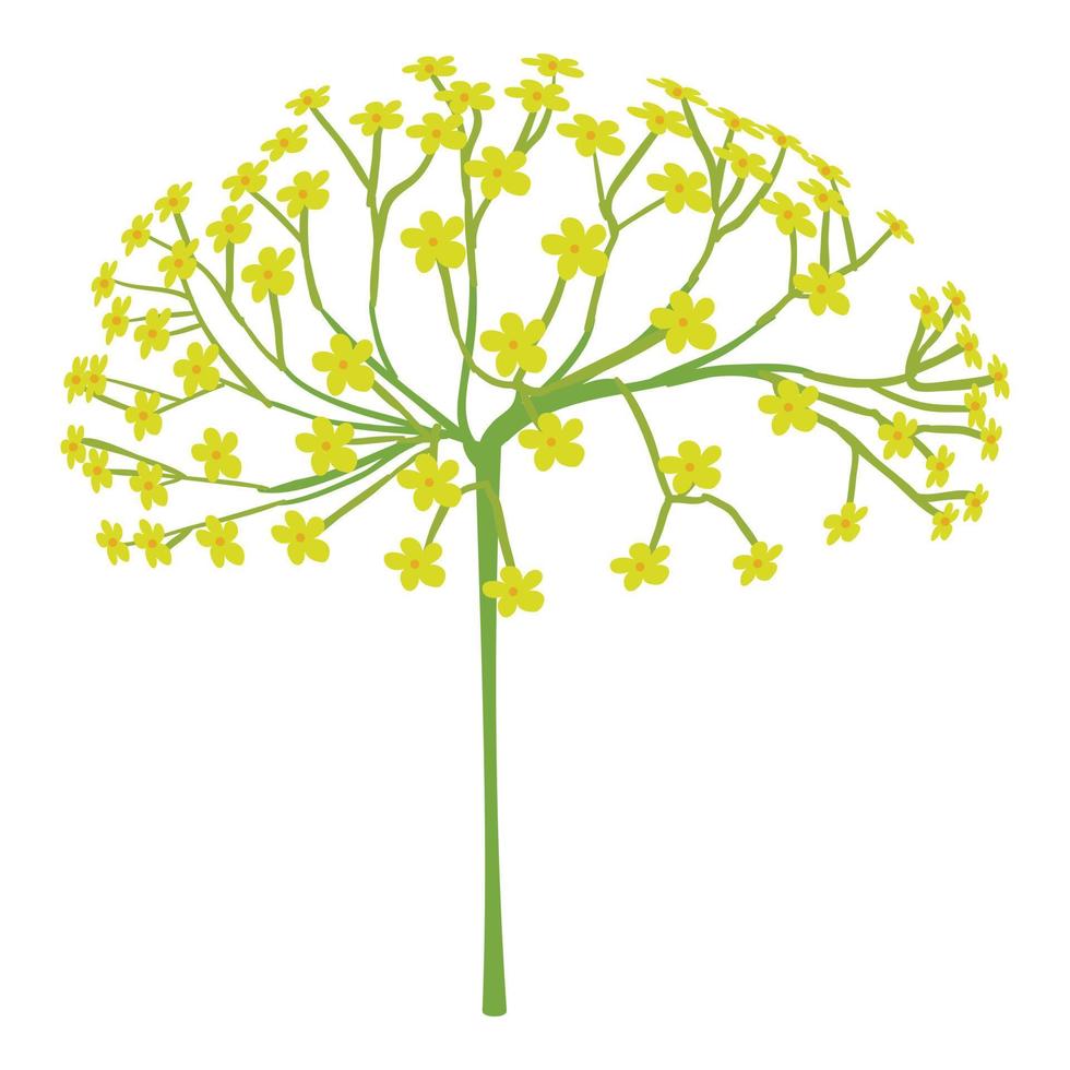 One flower icon, cartoon style vector
