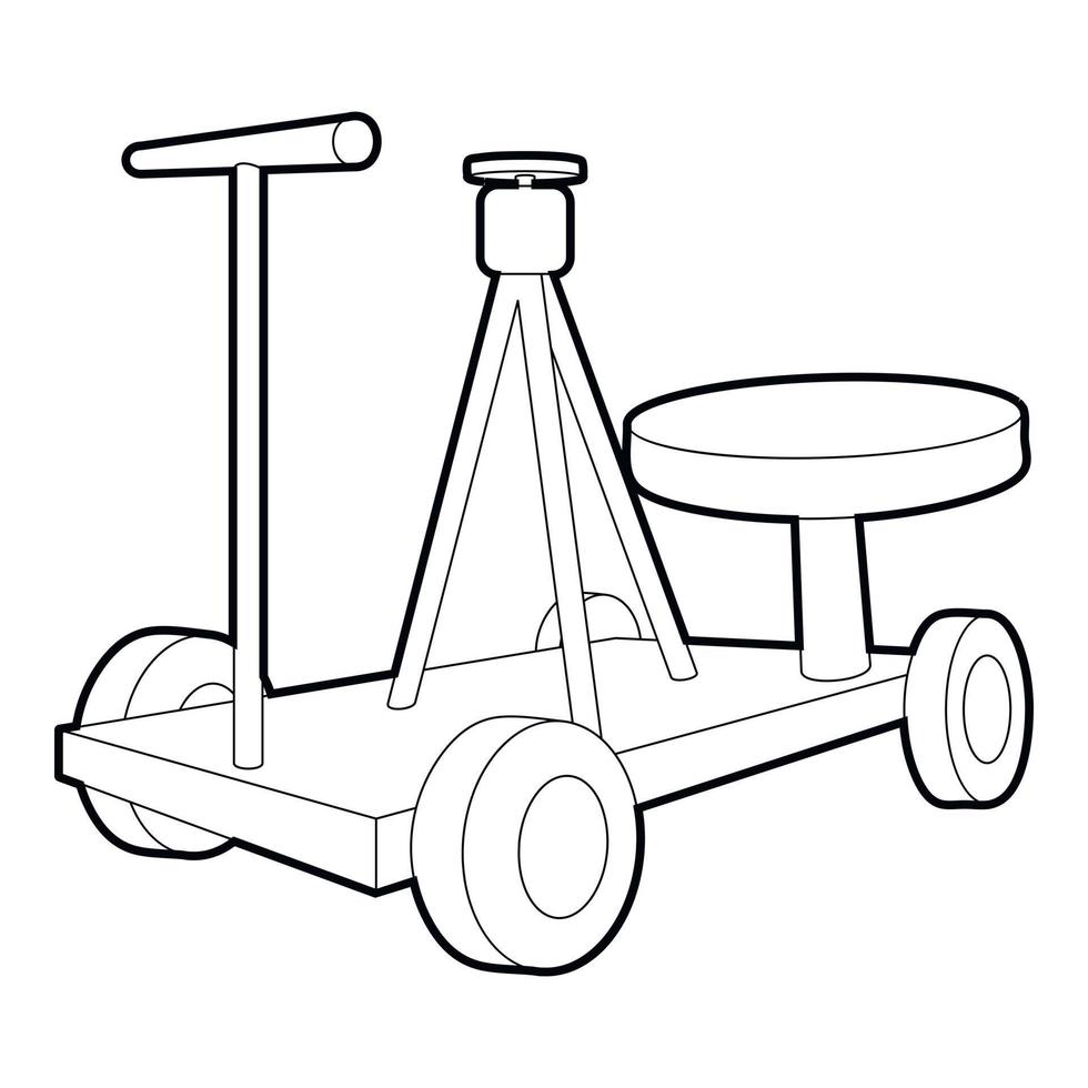 Filming equipment icon, outline style vector