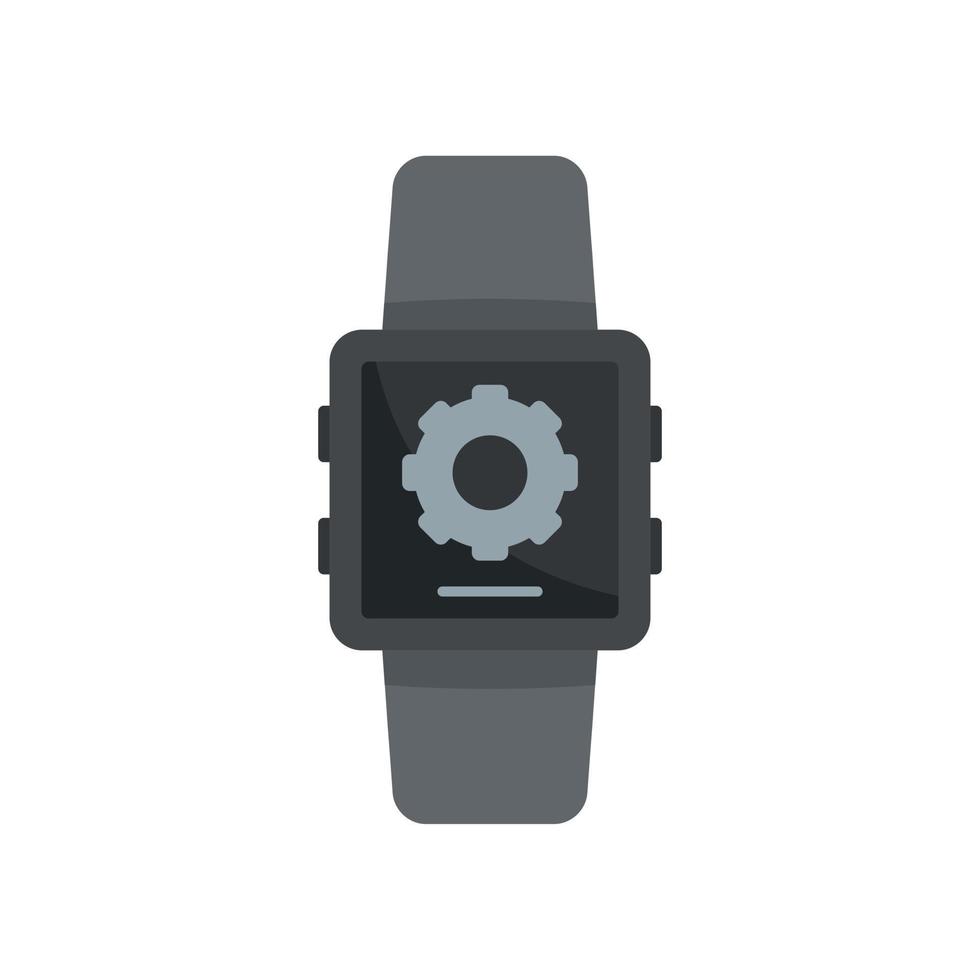 Smartwatch software icon flat isolated vector