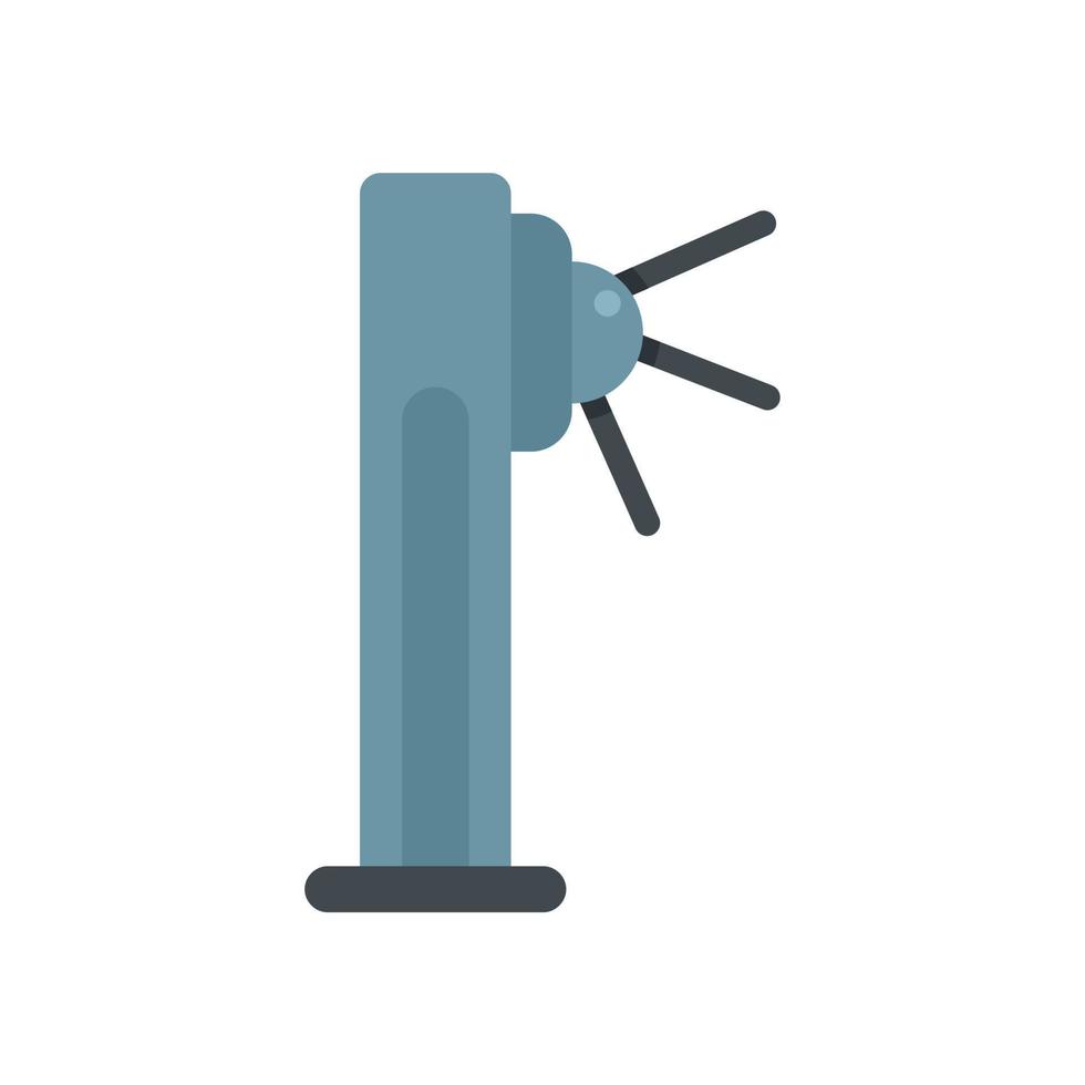 Security turnstile icon flat isolated vector