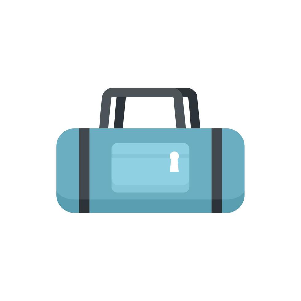Sport bag icon flat isolated vector