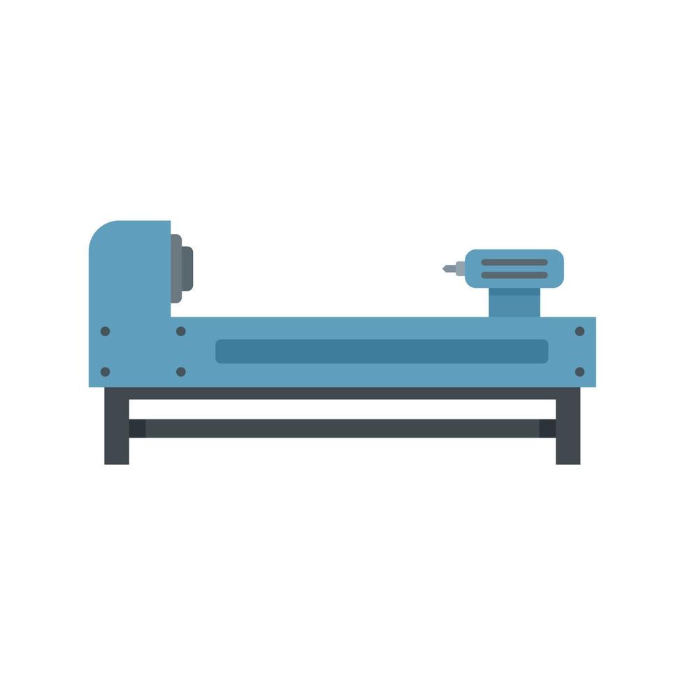 Grinding lathe icon flat isolated vector