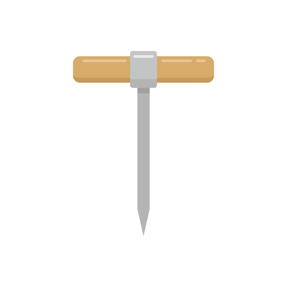 Carpenter awl icon flat isolated vector